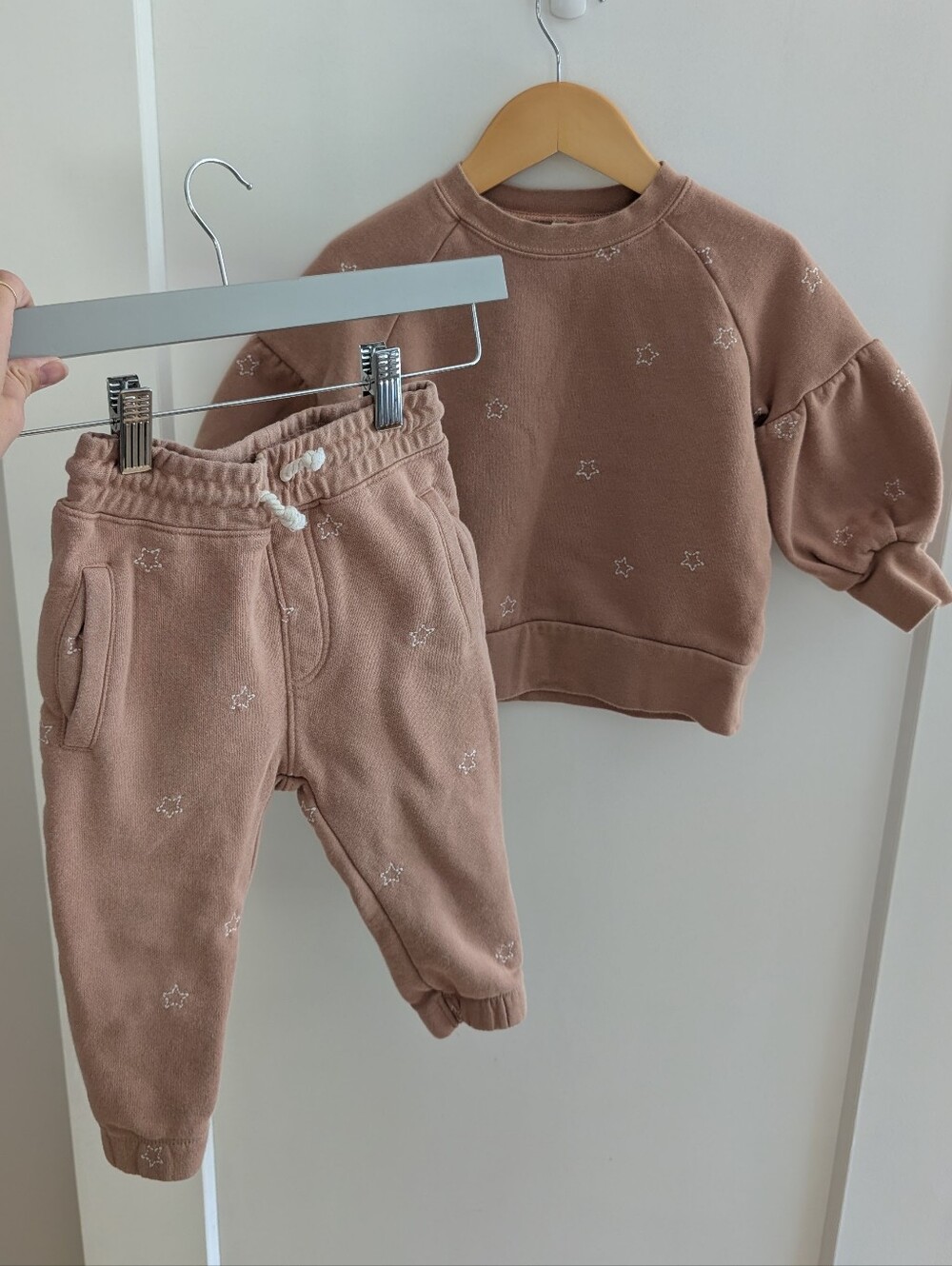 Rylee & Cru Puffed Sleeve Star Print Matching Set